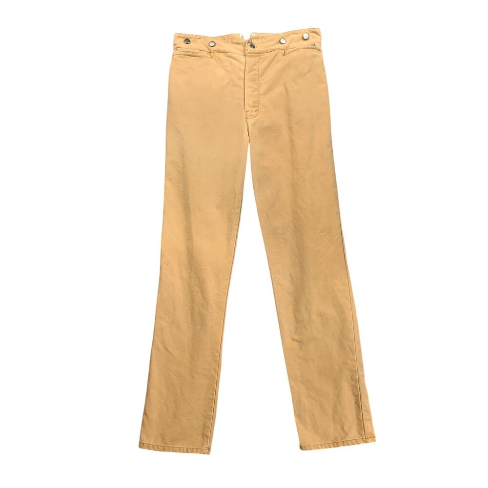 Vintage Wah Maker Pants Mens 36 Cotton Frontier Western Cowboy Suspender Buttons